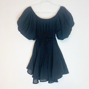 Altar'd State Dress Womens XS Mini Puff Sleeves Boho Cottage Milkmaid Festival